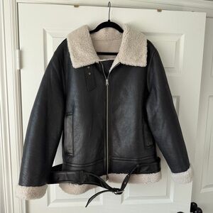 Banana Republic Shearling Aviator Jacket